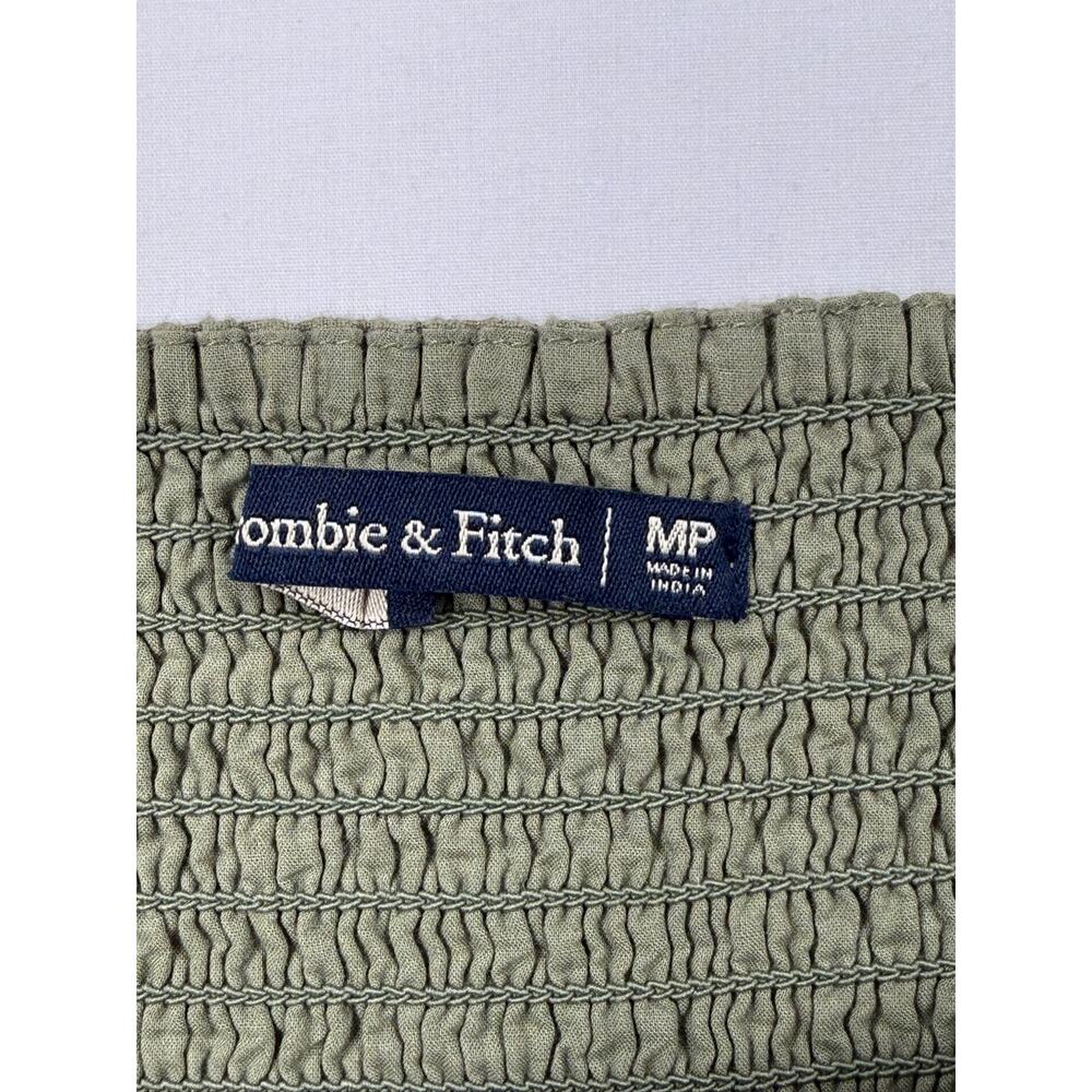 Abercrombie Fitch A&F Button Cami Dress Olive Green Small MP 100% Cotton. - Picture 4 of 13